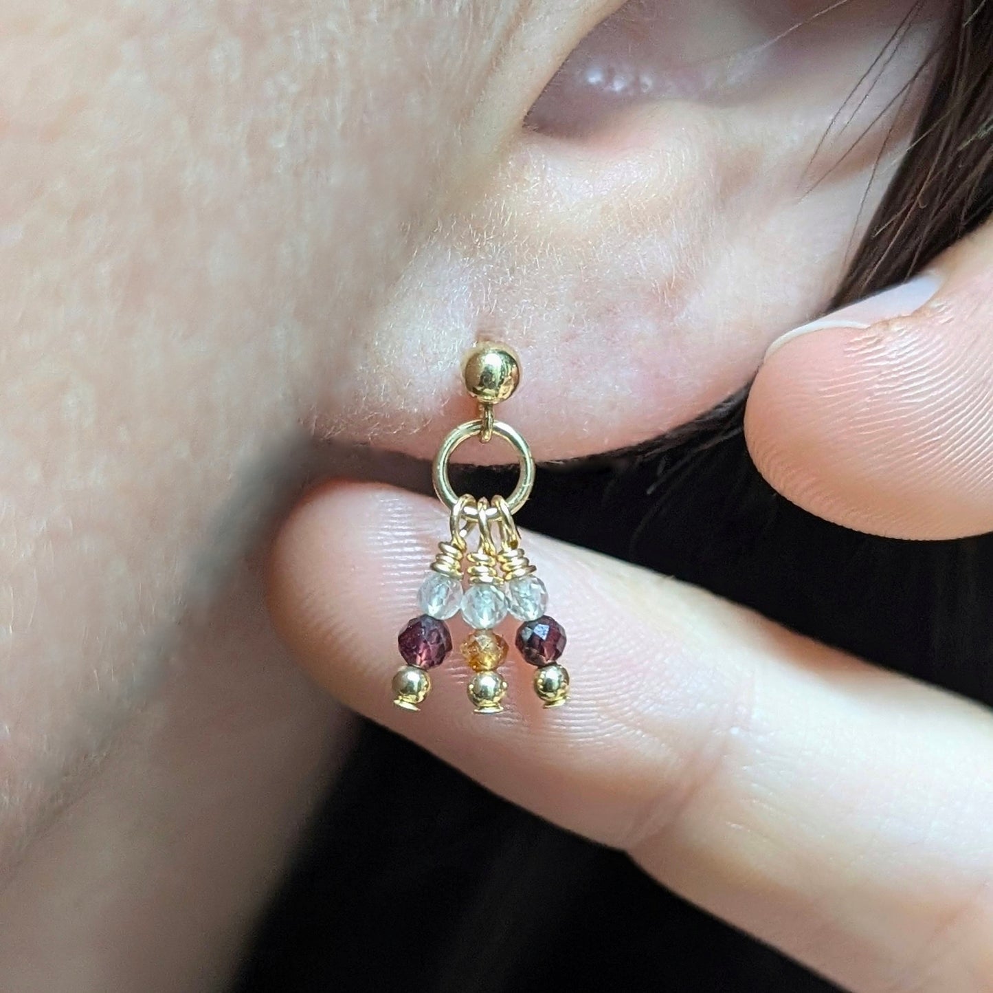 GARNET STUDS