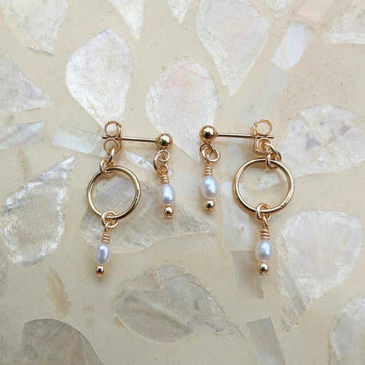 ALLEGRA STUDS, 2 IN 1